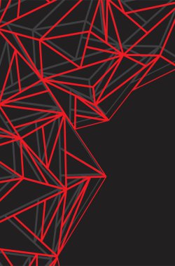 Çokgen çizgi desenli soyut arkaplan