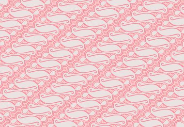 Batik Parang olarak bilinen Endonezyalı ünlü Batik 'in bir çizimi.