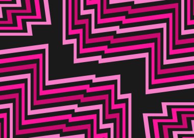 Abstract background with gradient zigzag line pattern