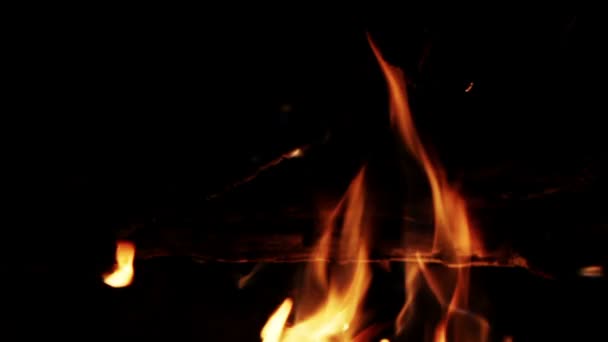 Fogo queimando com chamas — Vídeo de Stock