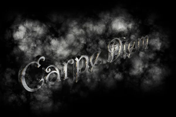 Carpe diem 3D Render - latin phrase means Capture the moment — Stock Photo, Image