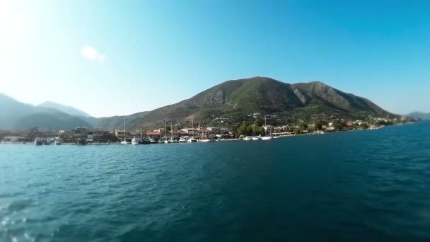 Lefkada Ship Cruise — Stock Video