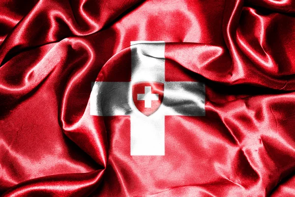 Schweiz flagga — Stockfoto