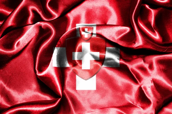 Schweiz flagga — Stockfoto