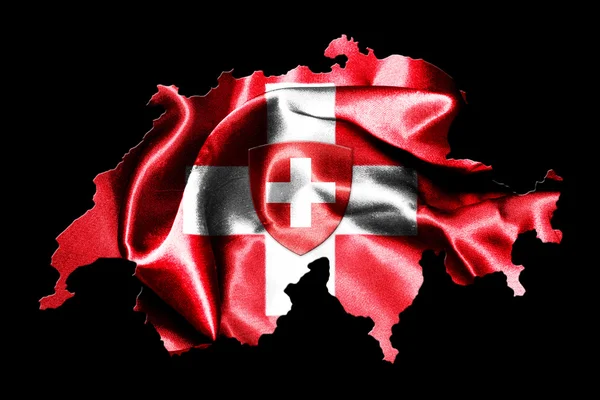 Schweiz flagga — Stockfoto