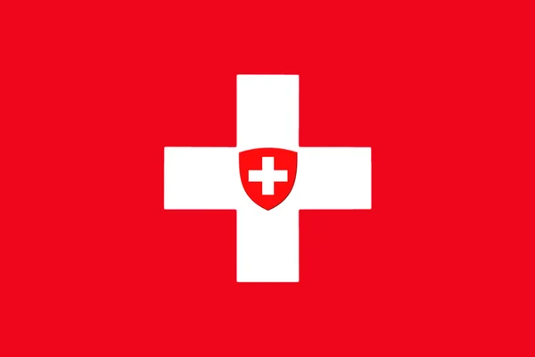 Drapeau national de Suisse — Photo