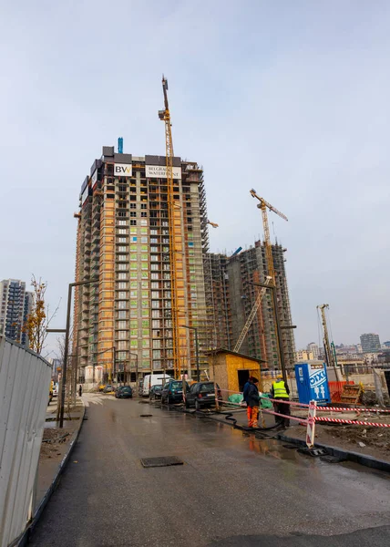 Belgrad Serbien November 2020 Wohn Und Geschäftshäuser Der Belgrader Uferpromenade — Stockfoto