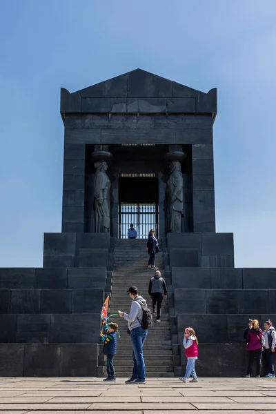 Belgrade Serbie Avril 2021 Monument Héros Inconnu Sommet Montagne Avala — Photo