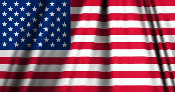 Flagge Der Vereinigten Staaten Von Amerika Originalfarben Und Proportion Illustration — Stockfoto