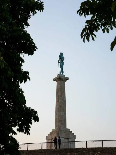 Belgrade Serbie Juillet 2021 Monument Victor Forteresse Kalemegdan Belgrade Serbie — Photo