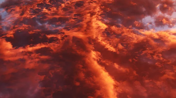 Heavenly orange clouds — Stock Photo, Image