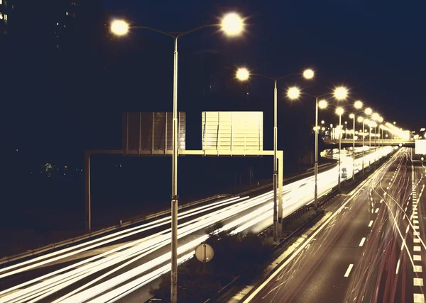 Straßenlaternen und Lichter — Stockfoto