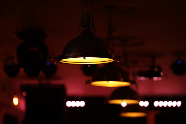 Lights in the night cafe