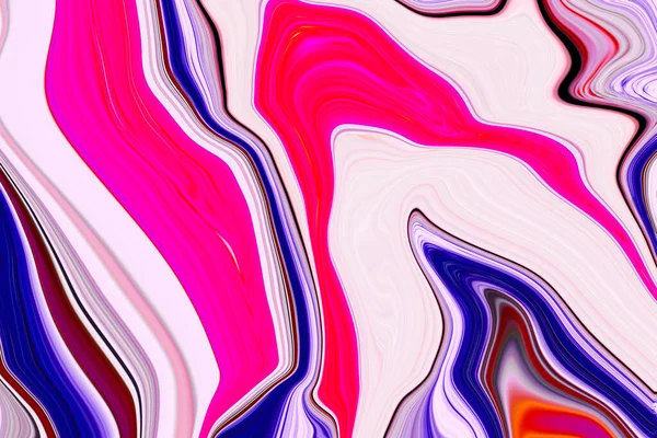 Мармурове чорнило барвисте. Рожевий і синій мармуровий візерунок текстури абстрактний фон. може бути використаний для фону або шпалер, Чорнило потоку — стокове фото
