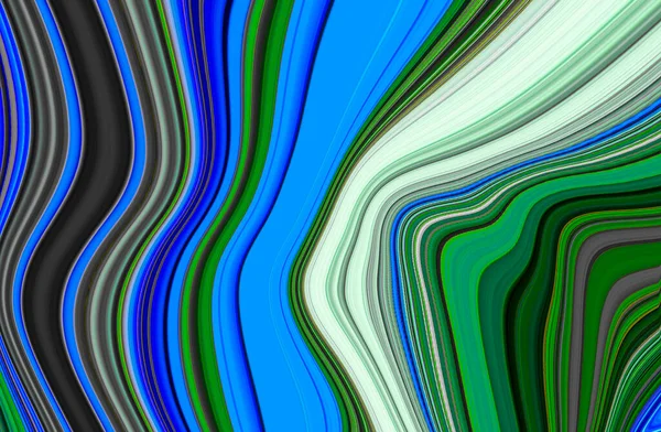 大理石のインクカラフルです 緑と青の大理石のパターンテクスチャ抽象的な背景 背景や壁紙に使用できます フローインク — ストック写真