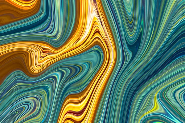 Marmurowy Tusz Kolorowy Niebieski Pomarańczowy Wzór Tekstury Abstrakcyjne Tło Może — Zdjęcie stockowe