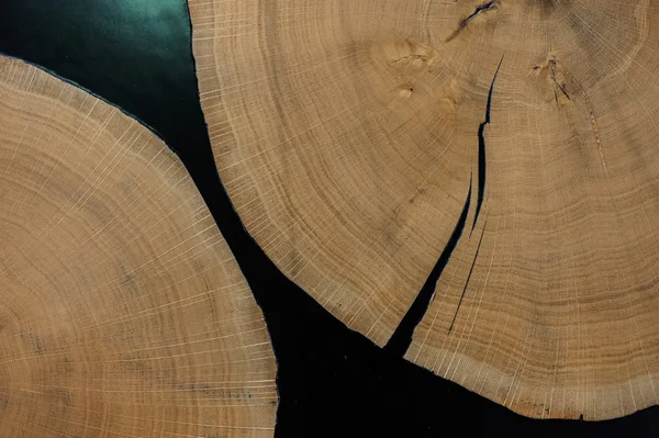 Tekstury drewna pęknięty interdyscyplinarności. — Zdjęcie stockowe