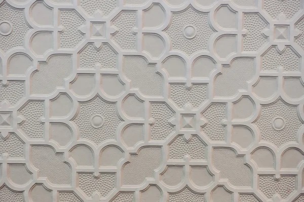 Islamic pattern with stars on white wall — Stock Photo, Image