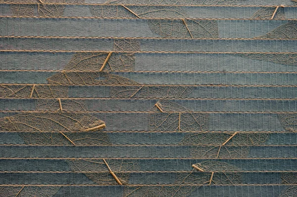 Светло-голубая текстура со старым листом — стоковое фото
