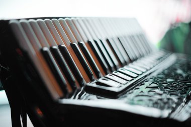 Details of an old accordion clipart