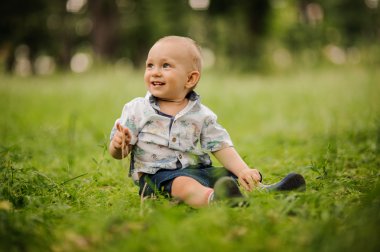 mutlu küçük çocuk parkı