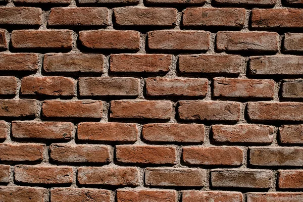 Belle texture carrée de mur de brique brun rouge pour le fond — Photo