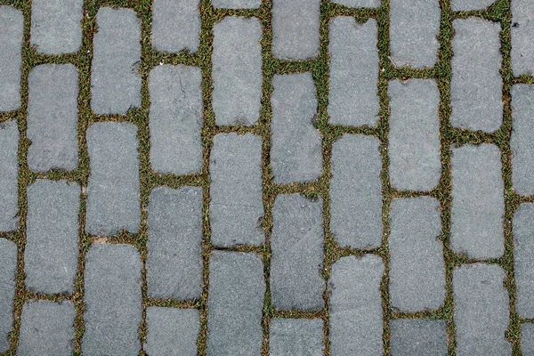 Great top view of street paving slabs. Paving texture of from stones materials — Stock Photo, Image