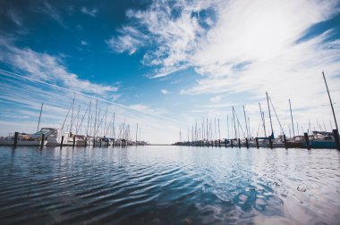 Çok sayıda Yatlar Port Kopenhag Danimarka