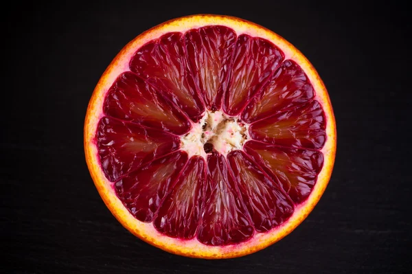 Fetta di arancia siciliana rossa — Foto Stock