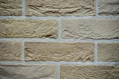 açık bej yapılan doku tuğla duvar 