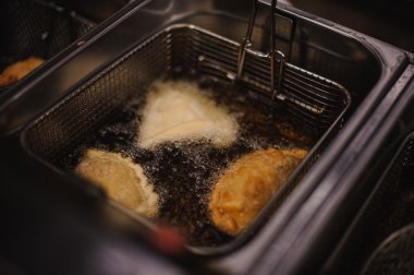 Fritöz, closeup köfte