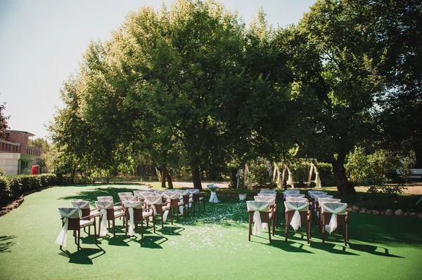 Güzel bahçe düğün töreni