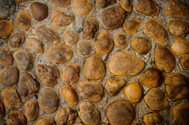 Duvar yuvarlak taş rock doku ve arka plan