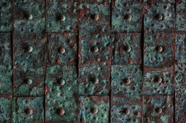 Eski paslı metal kiremit arka plan — Stok fotoğraf