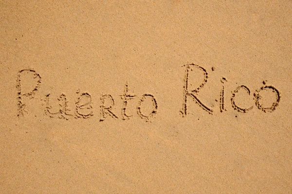 Sign Miami written on sand — Stock Photo, Image