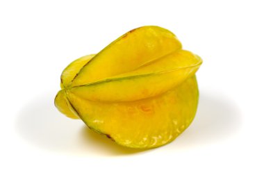 Carambola veya beyaz arka plan üzerinde izole starfruit 