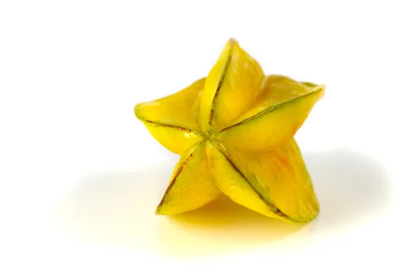 Close up view of carambola on the white — Stock Photo, Image