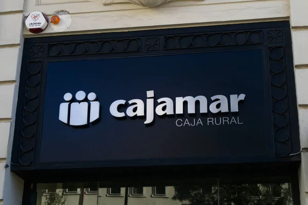Décembre 2015 Valencia Espagne Façade Bureau Bancaire Groupe Cajamar Caja — Photo