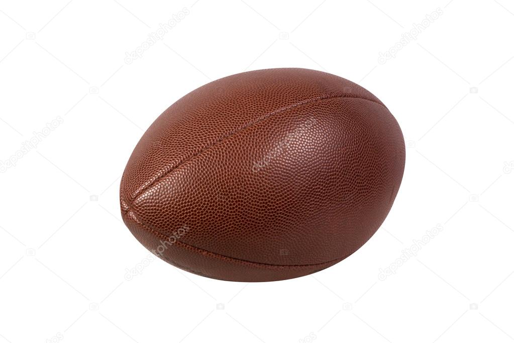 American football ball isolated on white background