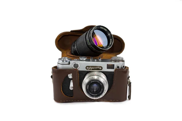 Staré fotoaparáty — Stock fotografie