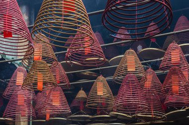 Aromatik tütsü Tapınağı Man Mo Temple Hong Kong Çin'e erişimi mevcuttur