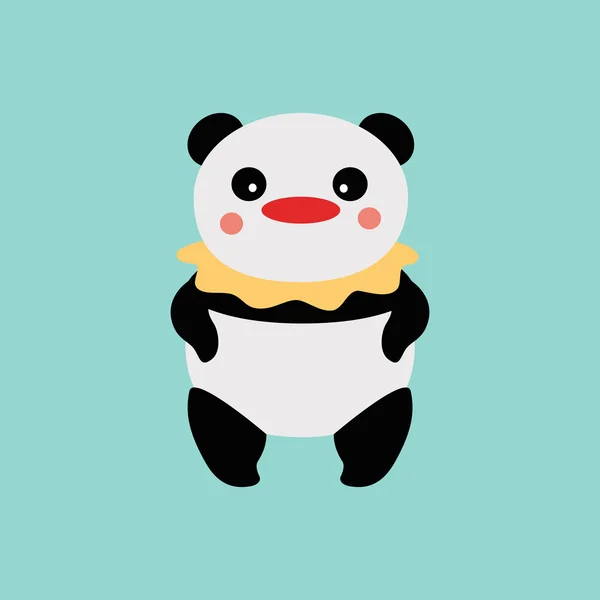 Pagliaccio Panda — Vettoriale Stock