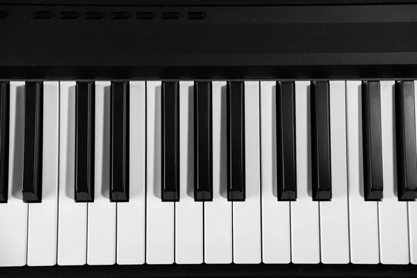 Piano Teclas Vista Superior —  Fotos de Stock