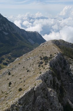 Dağın tepesinden manzara