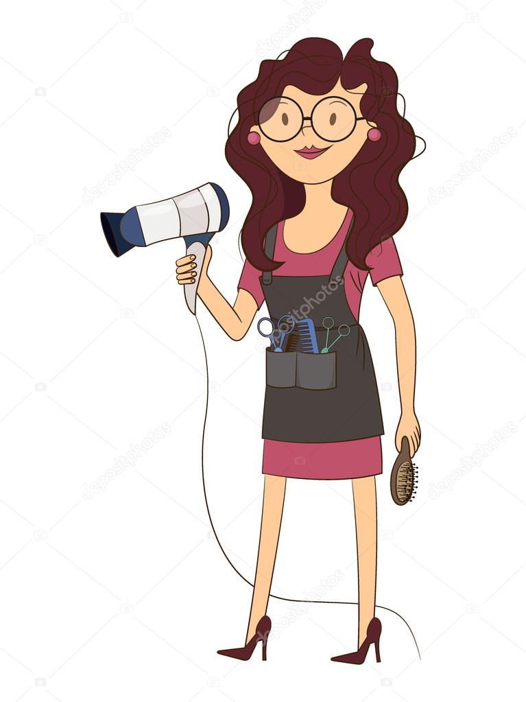 Woman Hairdresser Vector Stock Vector C Irkast 123469840
