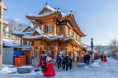 Jeonju geleneksel Kore köy, geleneksel Kore tarzı.