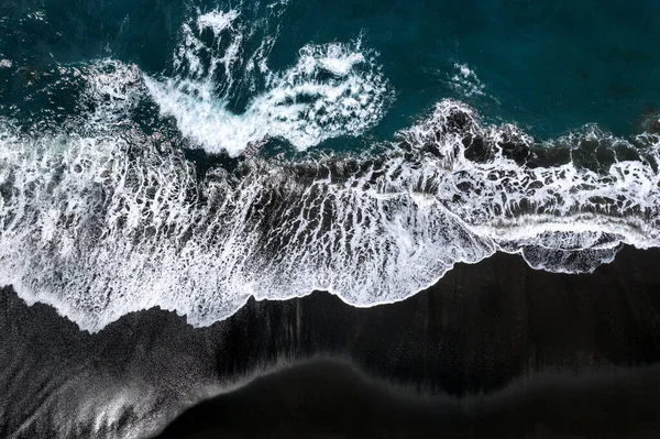 Αεροφωτογραφία Της Παραλίας Της Μαύρης Άμμου — Φωτογραφία Αρχείου