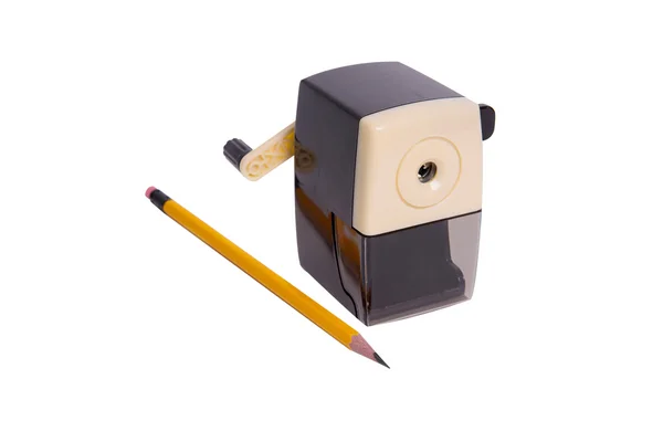 Sharpener and pencil — Stock Photo, Image