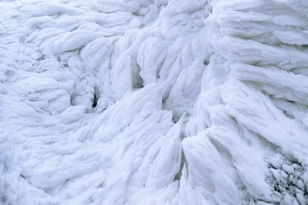 Hó mintázat festett háttér, kő téli szél — Stock Fotó
