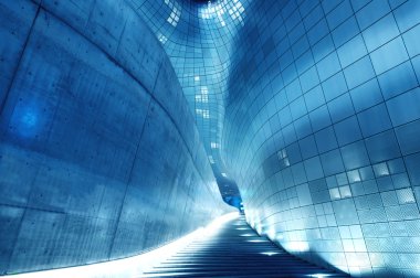 Seoul, Güney Kore - 3 Şubat: Dongdaemun tasarım Plaza.